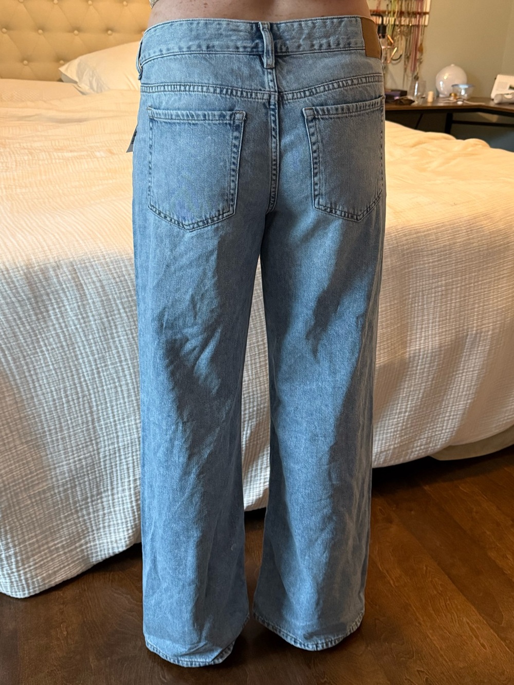 Aeropostale Light Blue Wide Leg Jeans